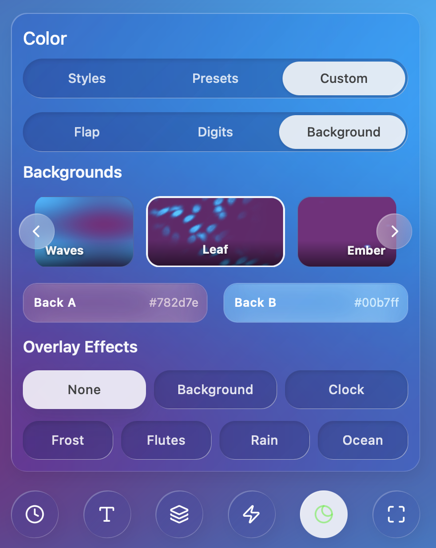 Background Color Customization
